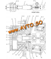 CAT 130-7027 Ступица переднего моста