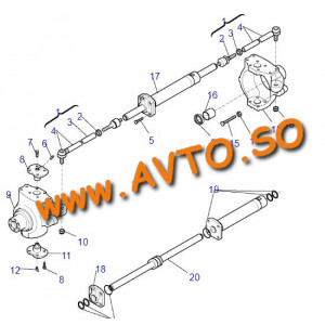 Рулевой наконечник KOMATSU CA0351705 tie rod/rod end